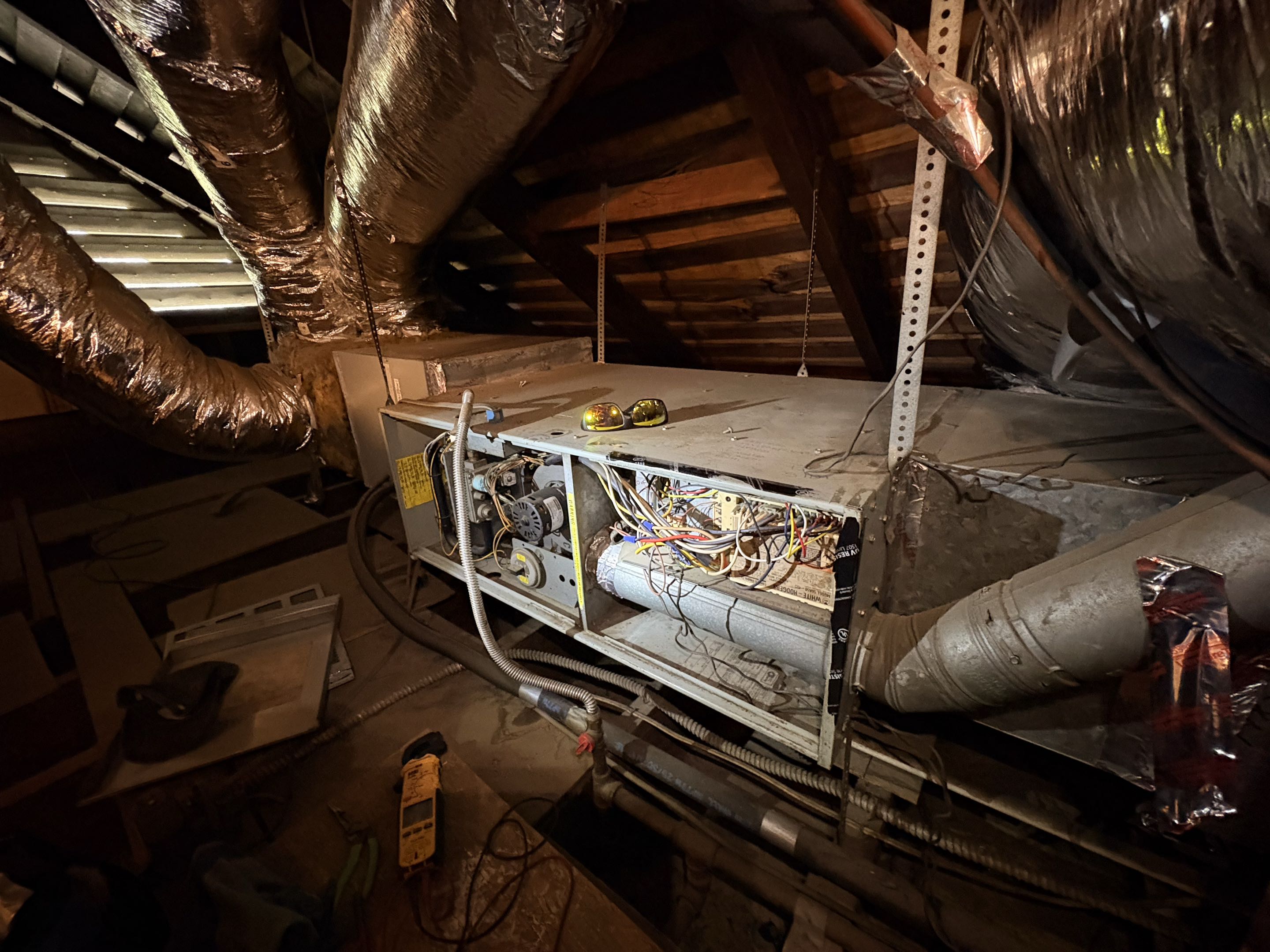 Service call. No cool. Trane system original components. Perform fan evaluation airflow. 