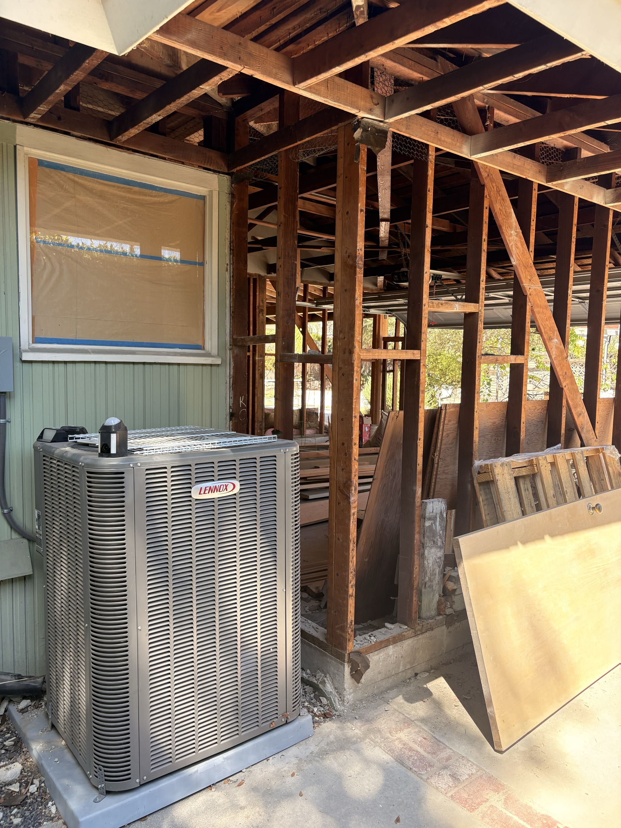 New remodeling house. Retrofit existing HVAC Lennox system. 