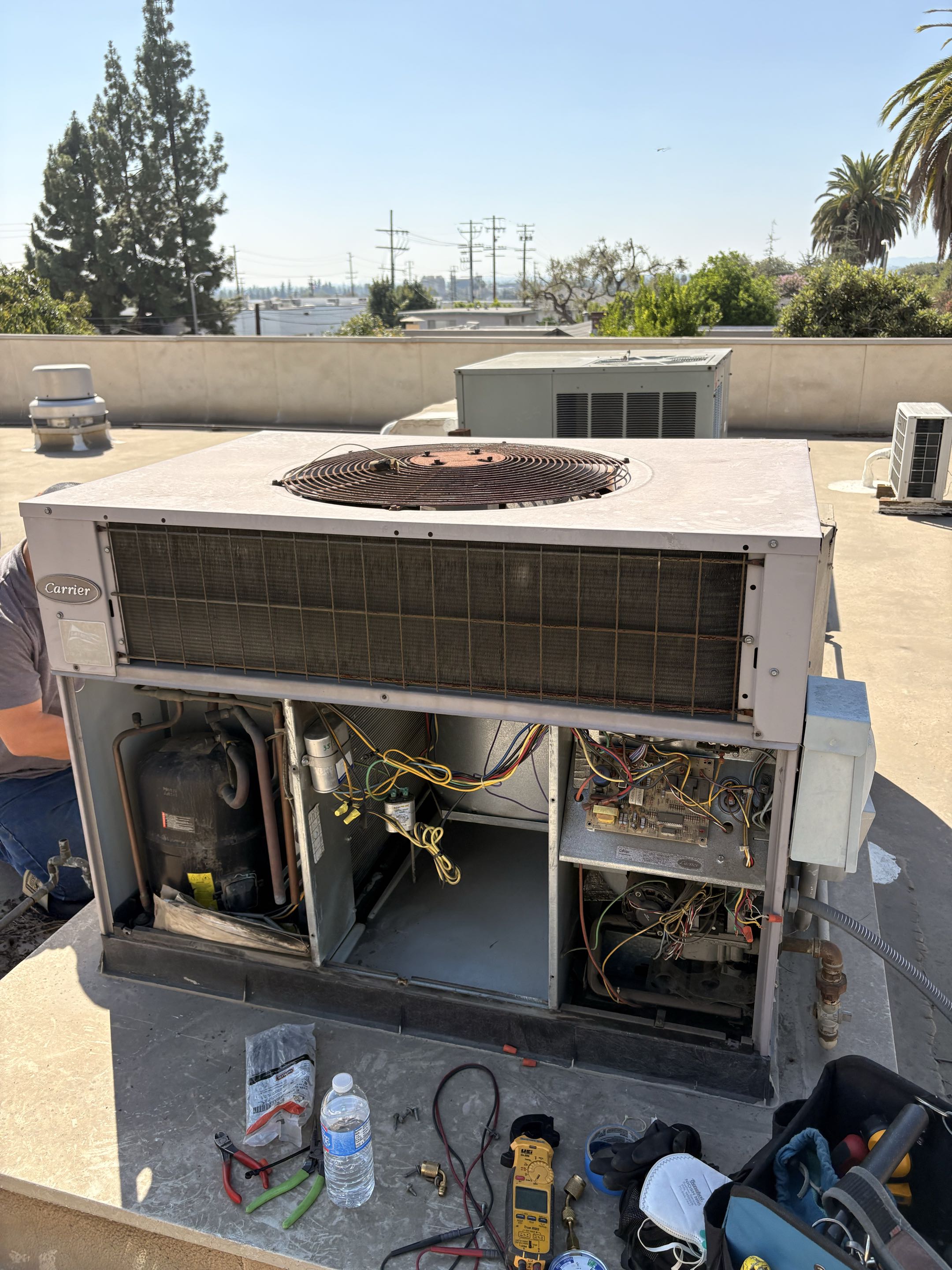 Preventive maintenance. Commercial application. Perform condensation, water leak check and maintenance 