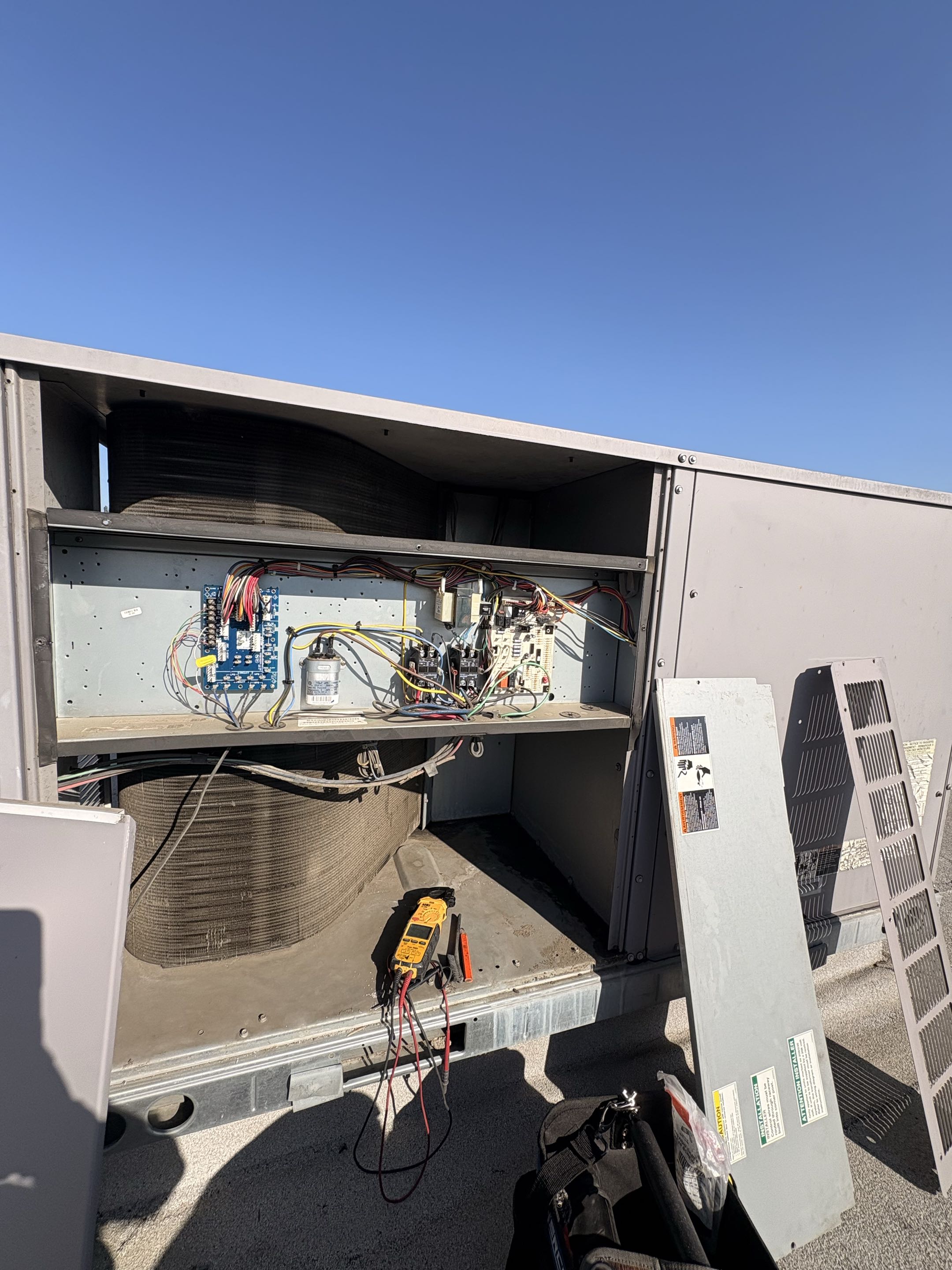 Commercial 3-phase system. Perform service maintenance 