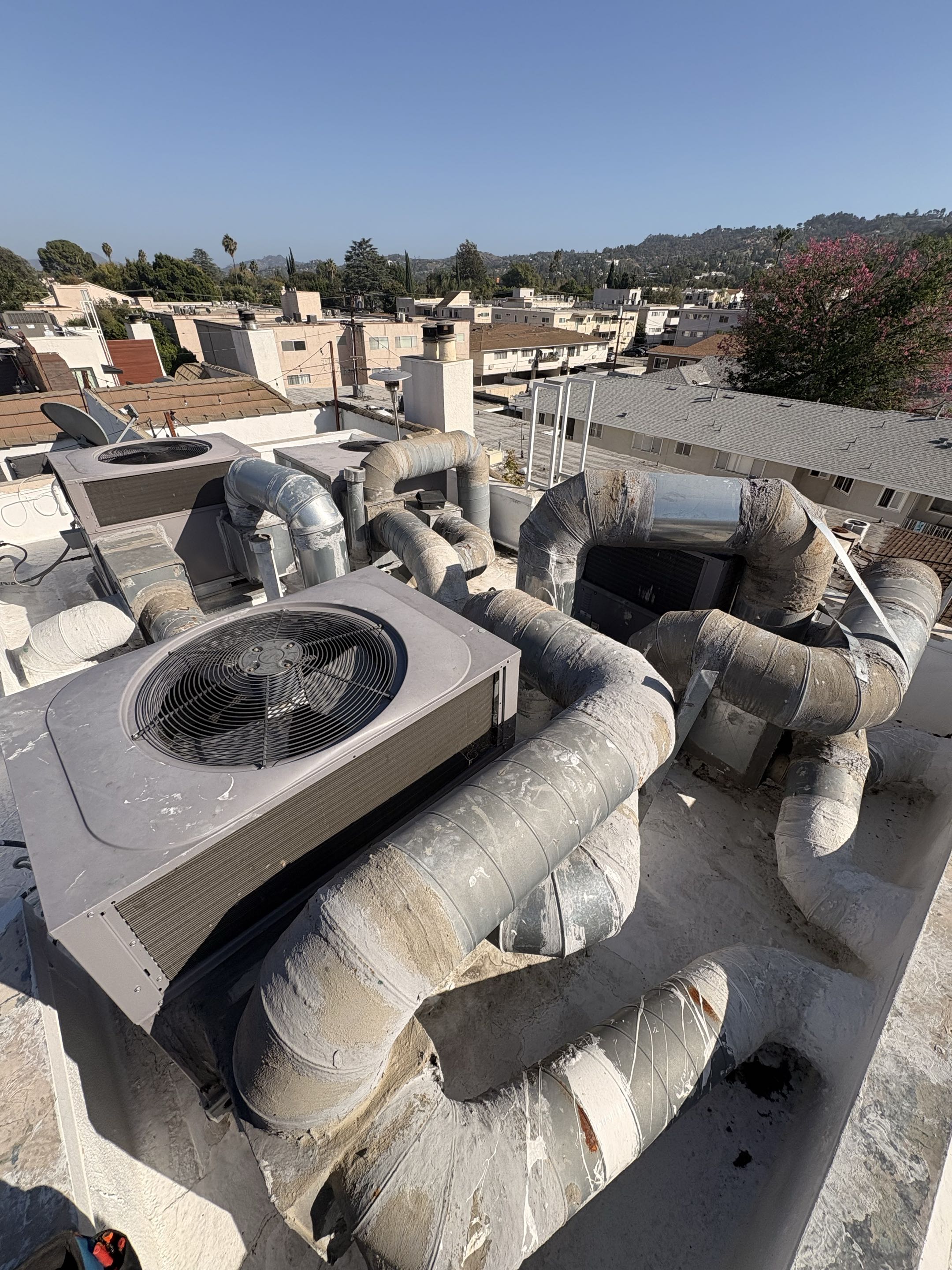 Residential. Commercial application. Payne package unit. System turned off. Perform check. 