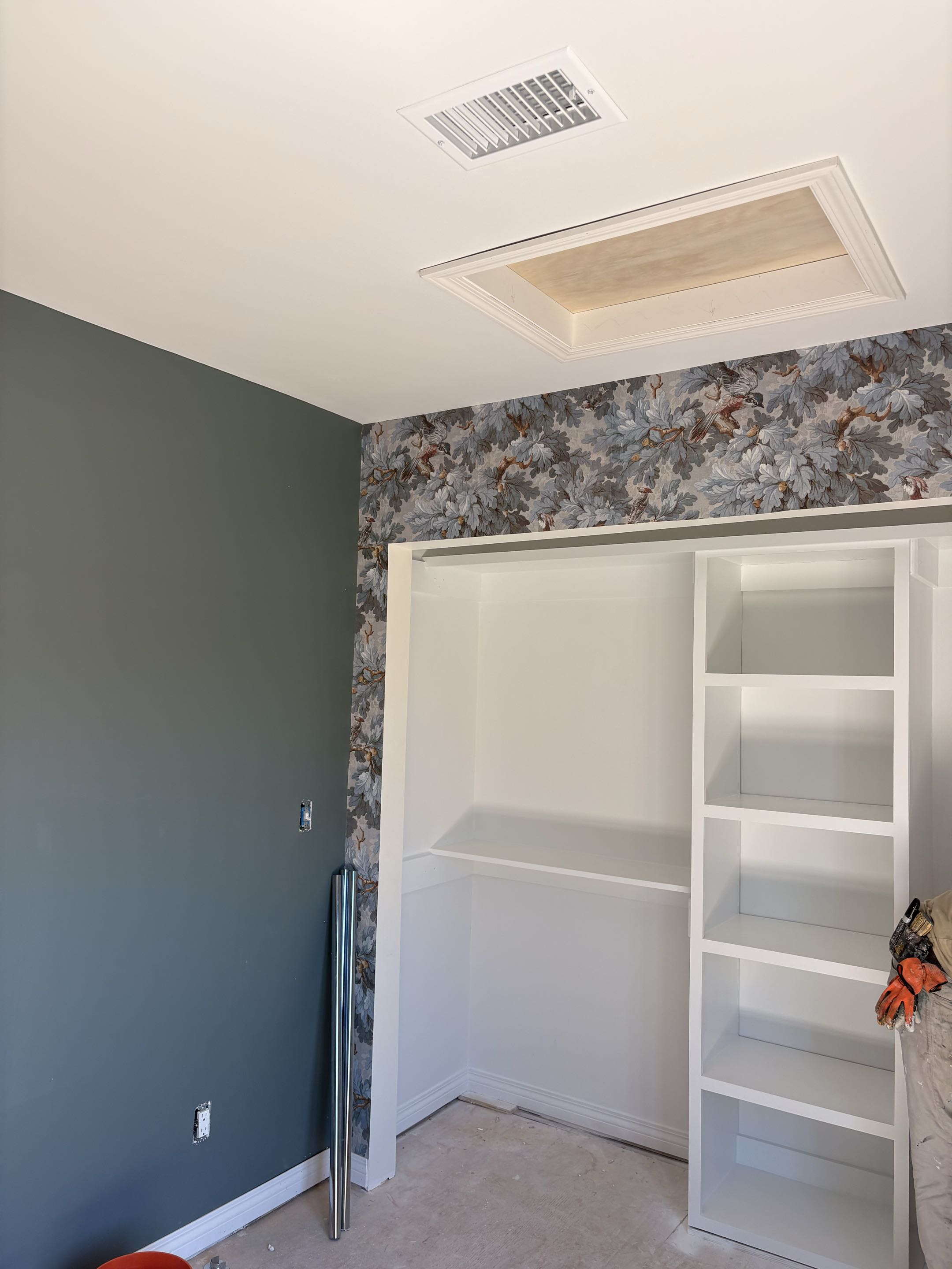 New Remodeling House. Lennox system. Install ceiling registers. Replace dirty filter. 