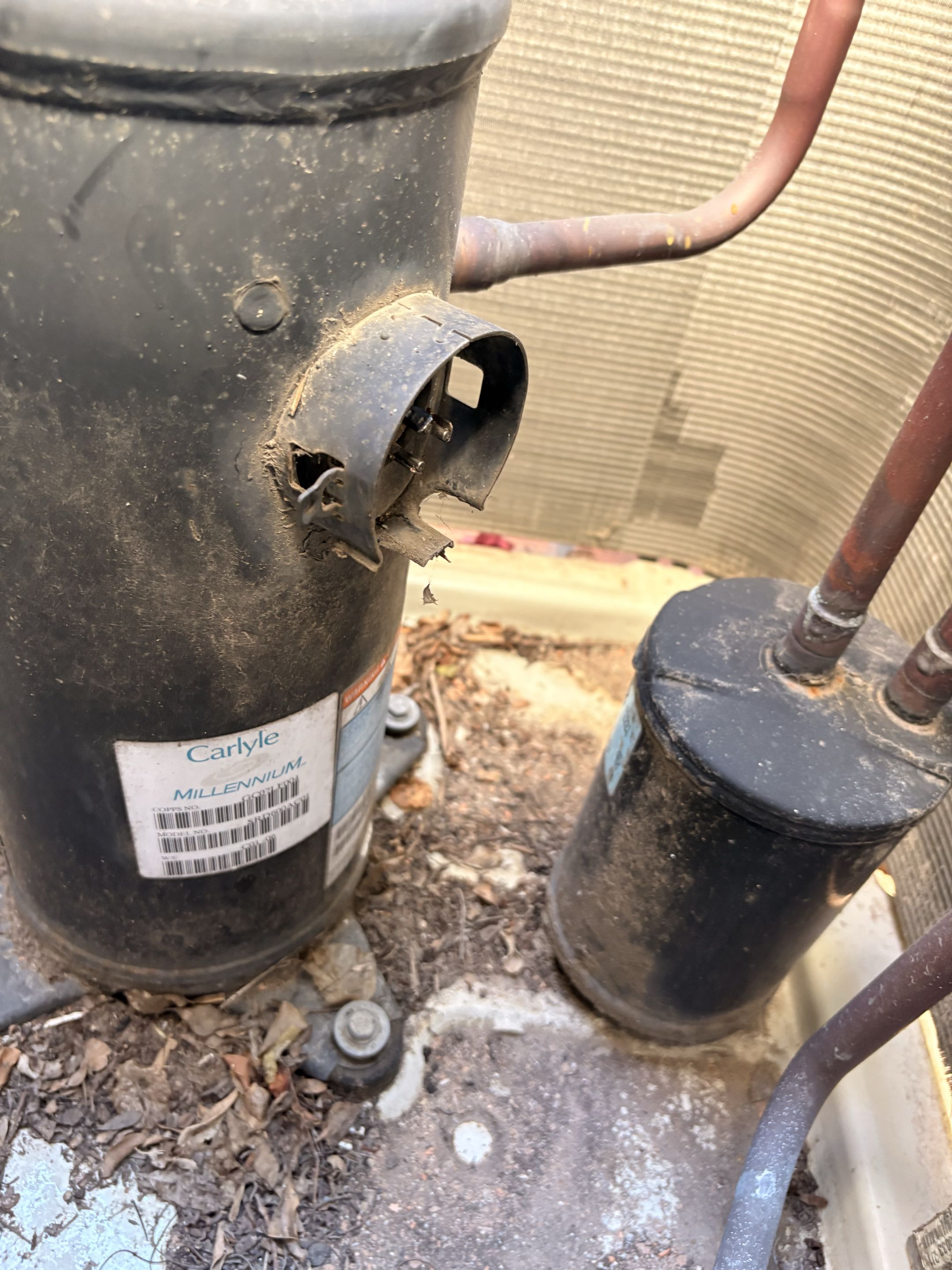 Residential. Service call for a cooling issue.  Assess condenser unit components,  blower motor, fan operation. Check refrigerant levels within the acceptable range. Found faulty Compressor. 