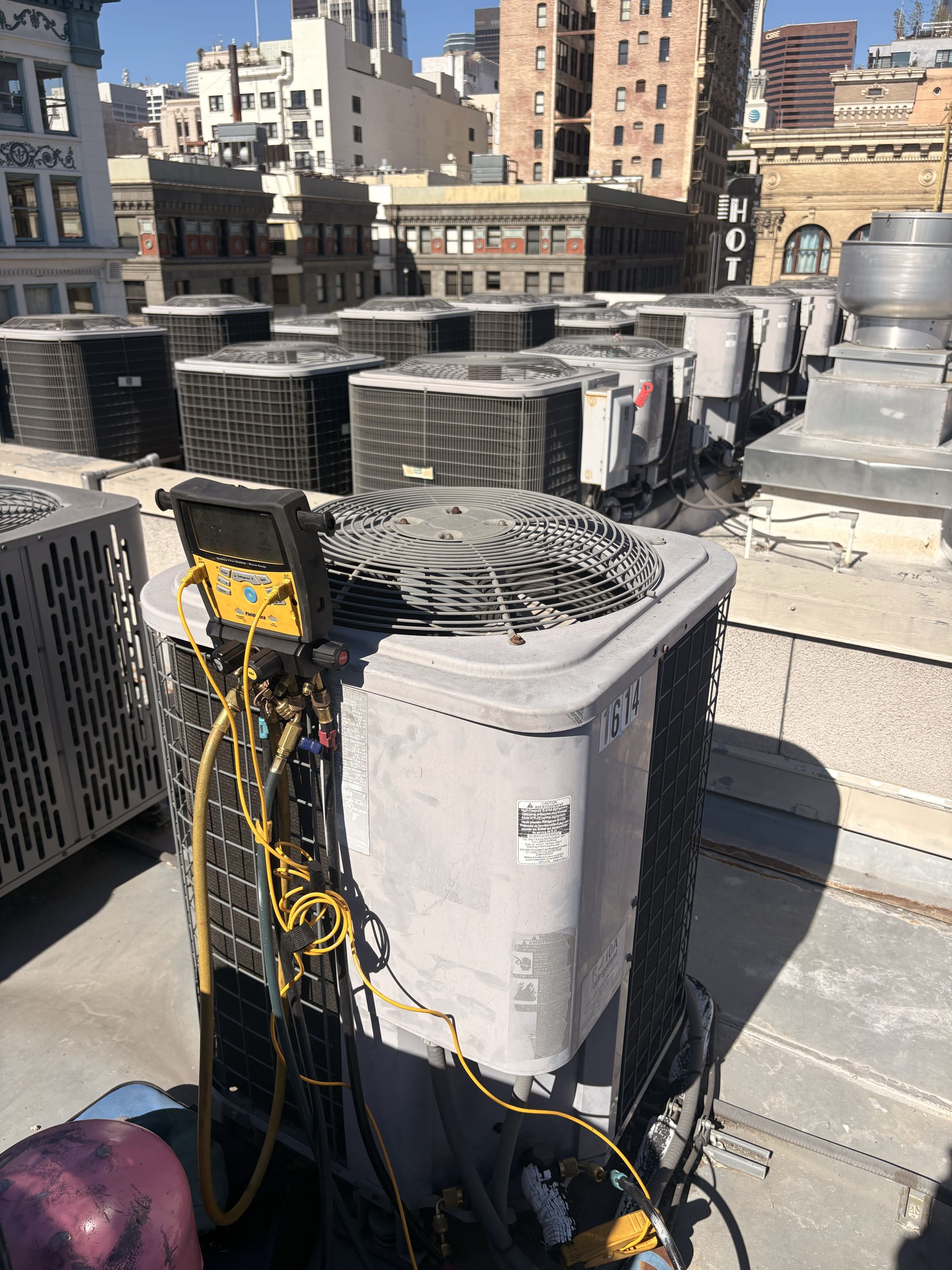 Commercial. Service call not cooling apartment unit. Day & Night split system heat pump. 