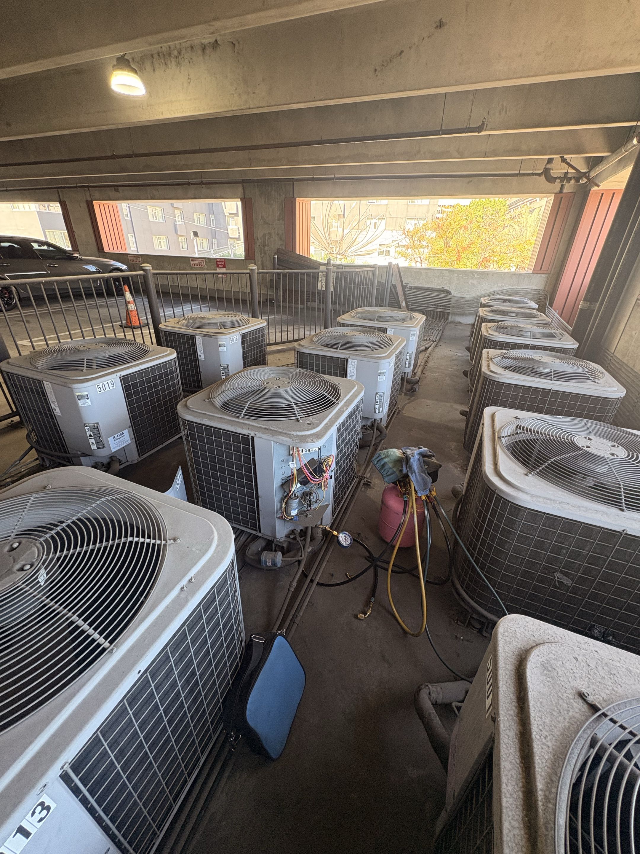Commercial. Service call. Heat pump not cooling properly. Day & Night condenser unit. 