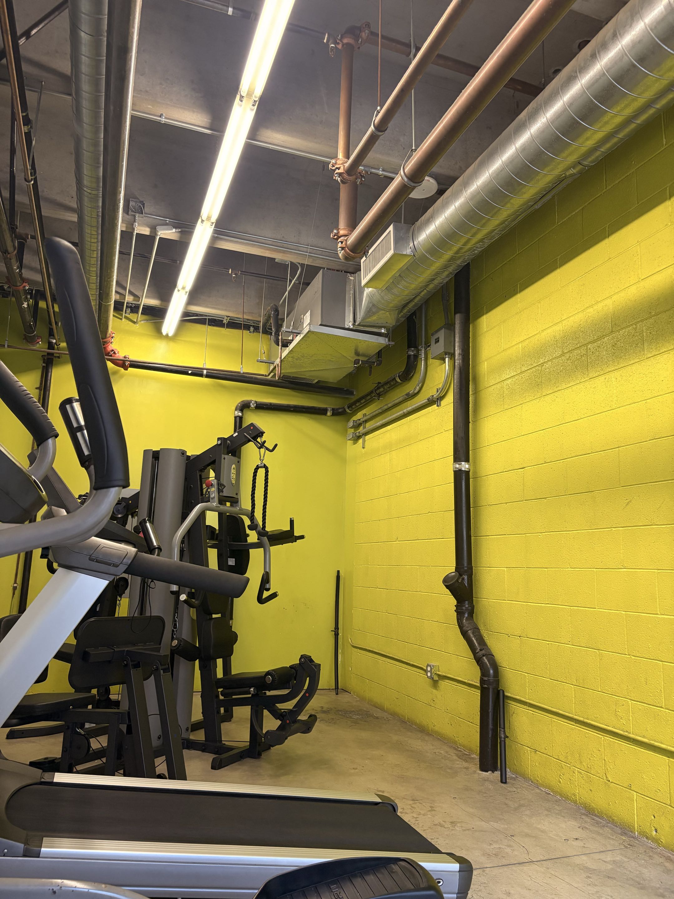 Commercial. Gym area not cooling properly. Perform service maintenance 