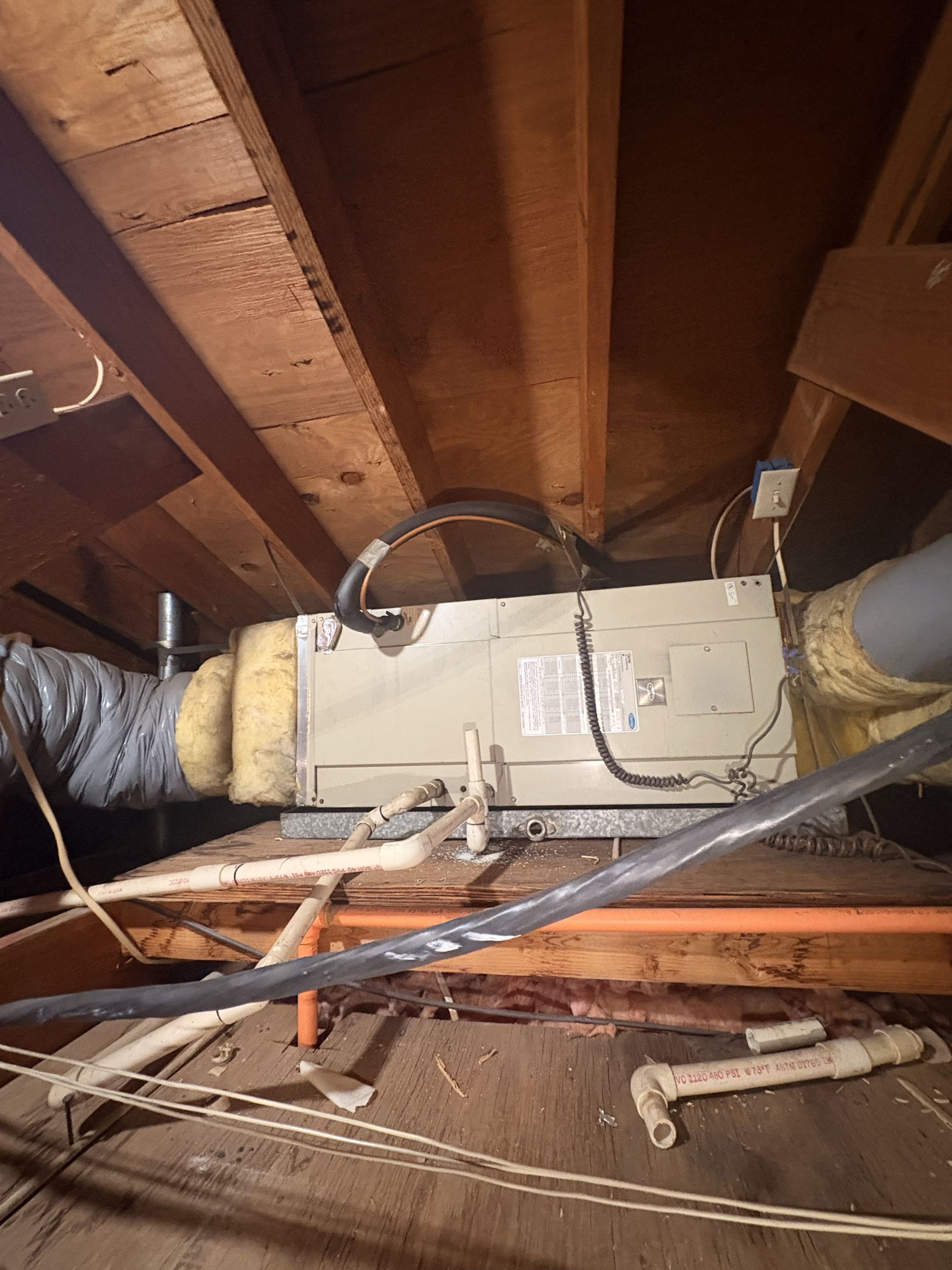 Commercial apt. Service call no cool. Carrier R-22. Perform service 