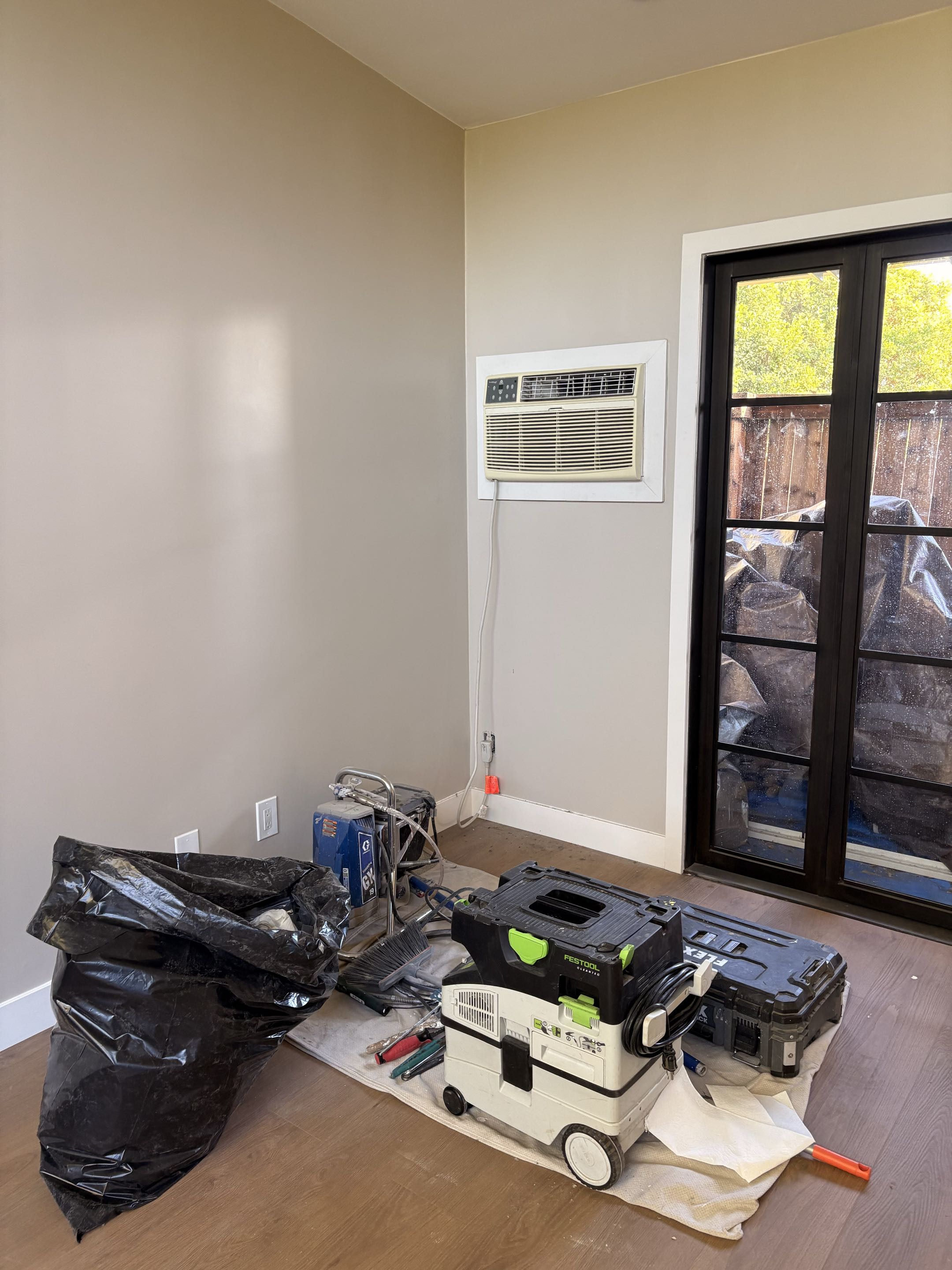 Remodeling Apartment AC unit thru the wall. Deep cleaning. 