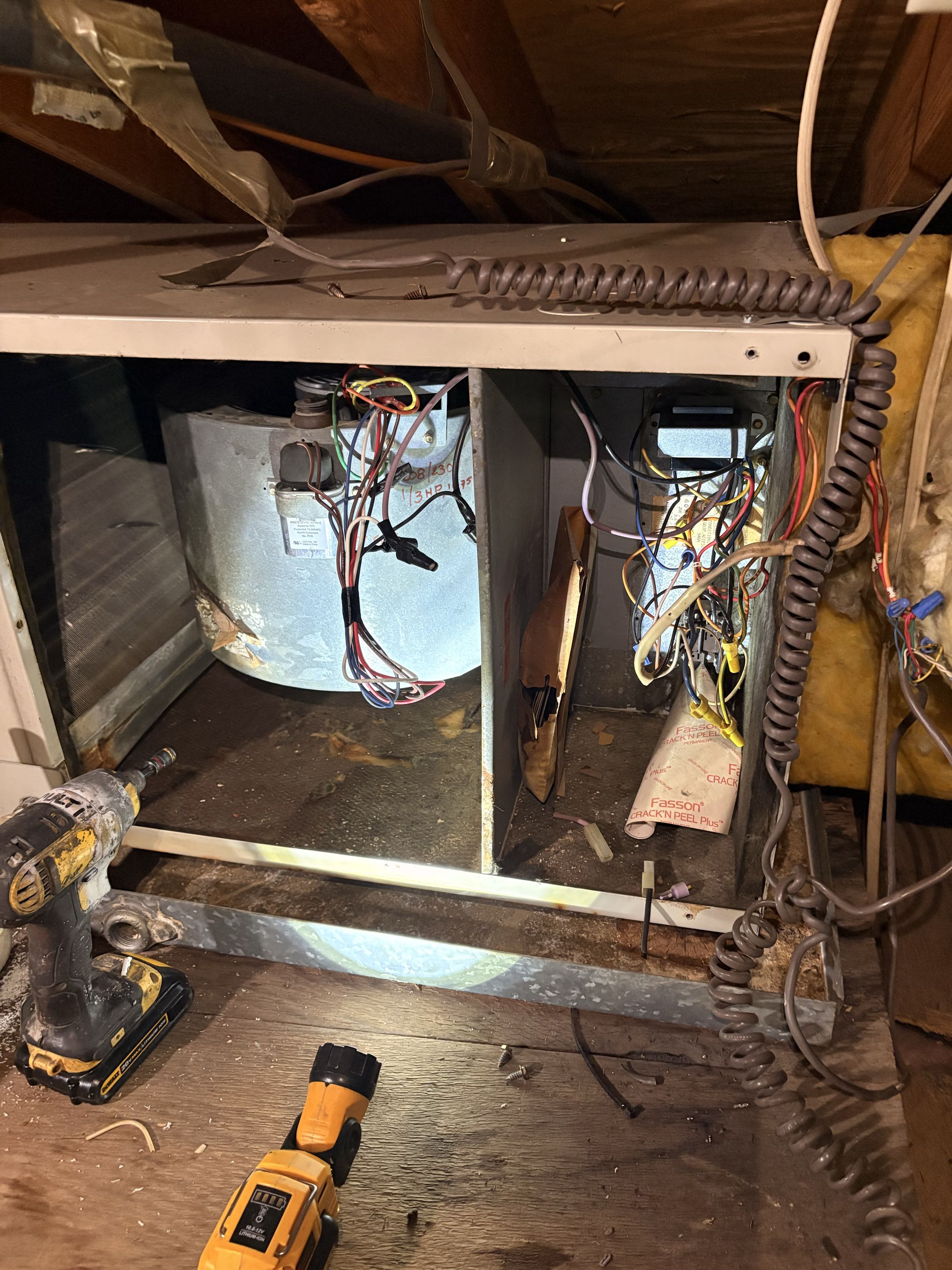 Service call. Carrier commercial apartment building. Perform indoor blower replacement. 