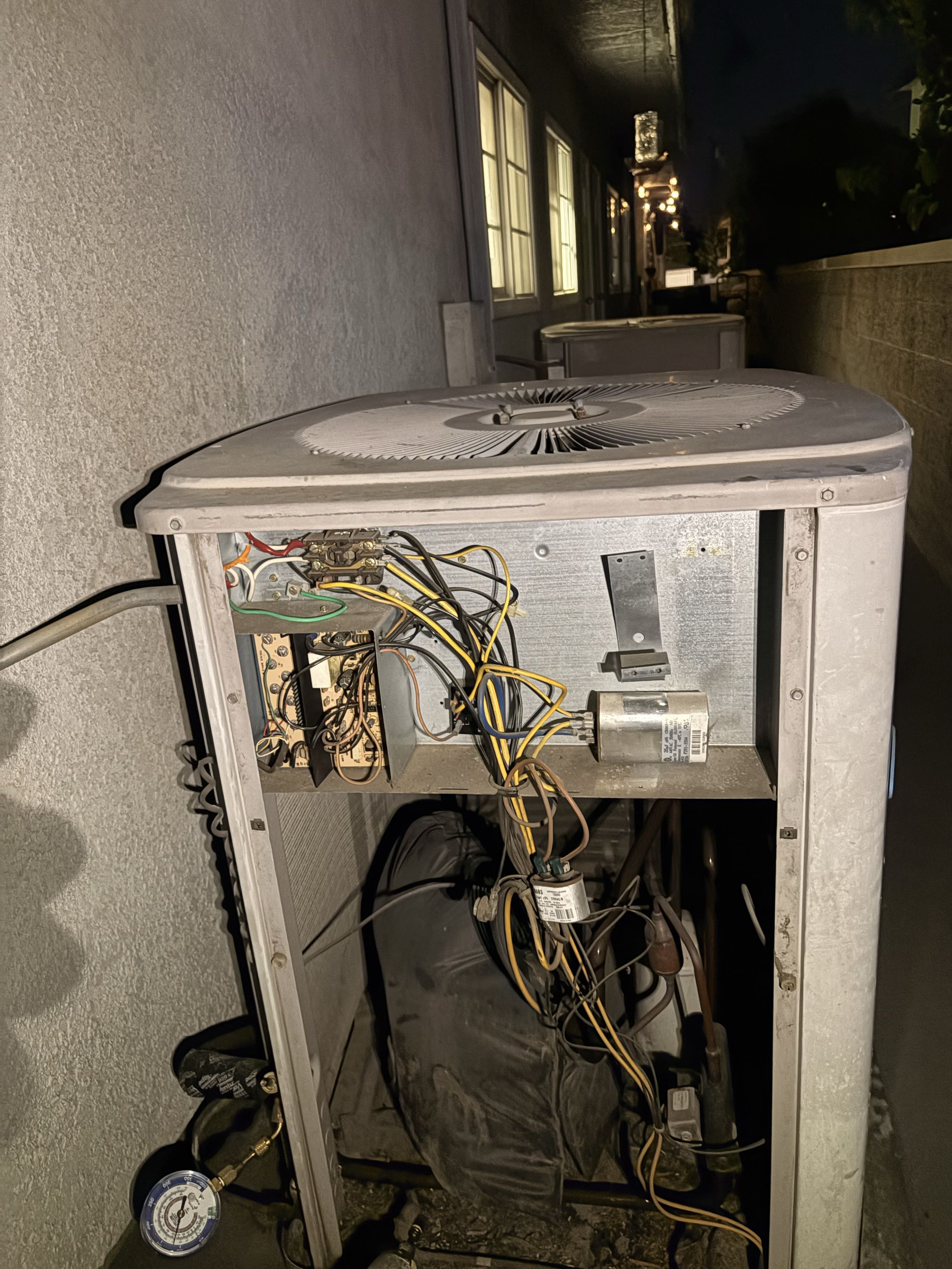 Service call. System not cooling. Carrier R-22 system. 