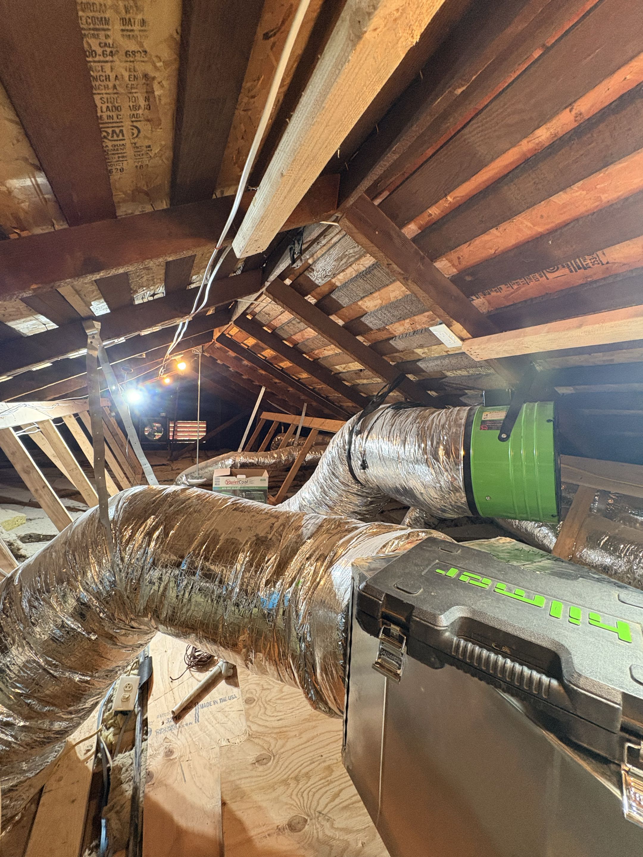 New HVAC remodeling house. Lenox. Perform retrofit existing system, attic fan, while house fan. 