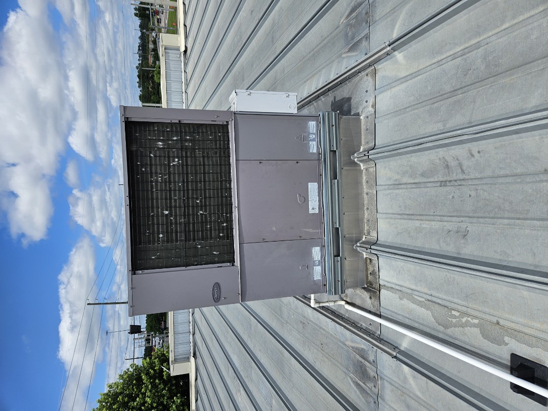 Servicing 3 rooftop package units
