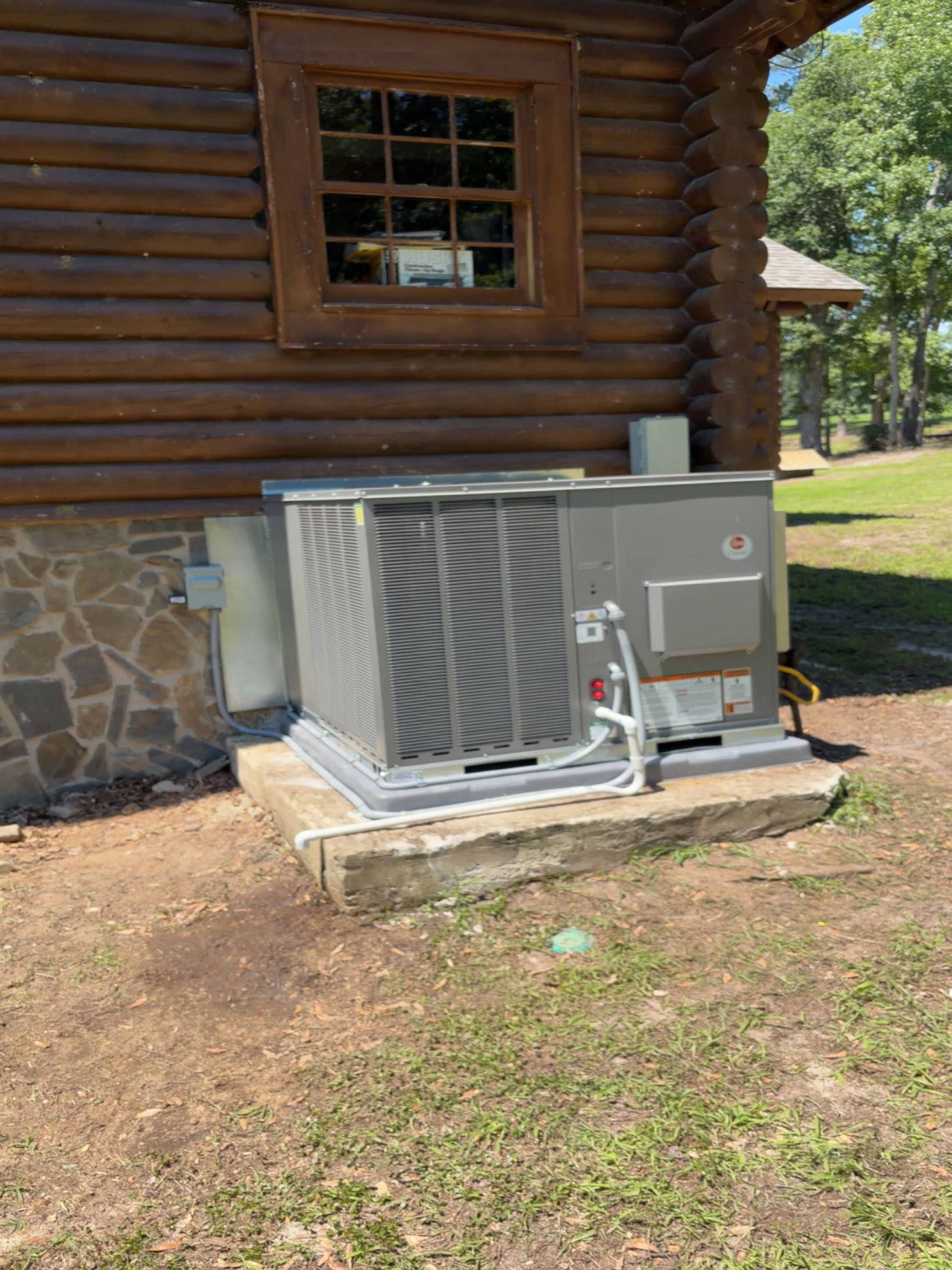 Installed Rheem Gas Package unit