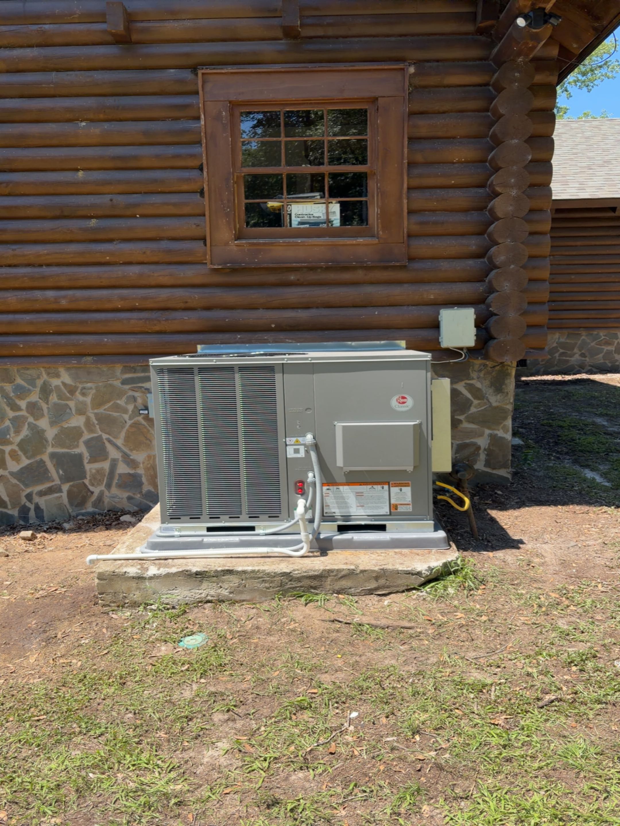 Installed Rheem Gas Package unit