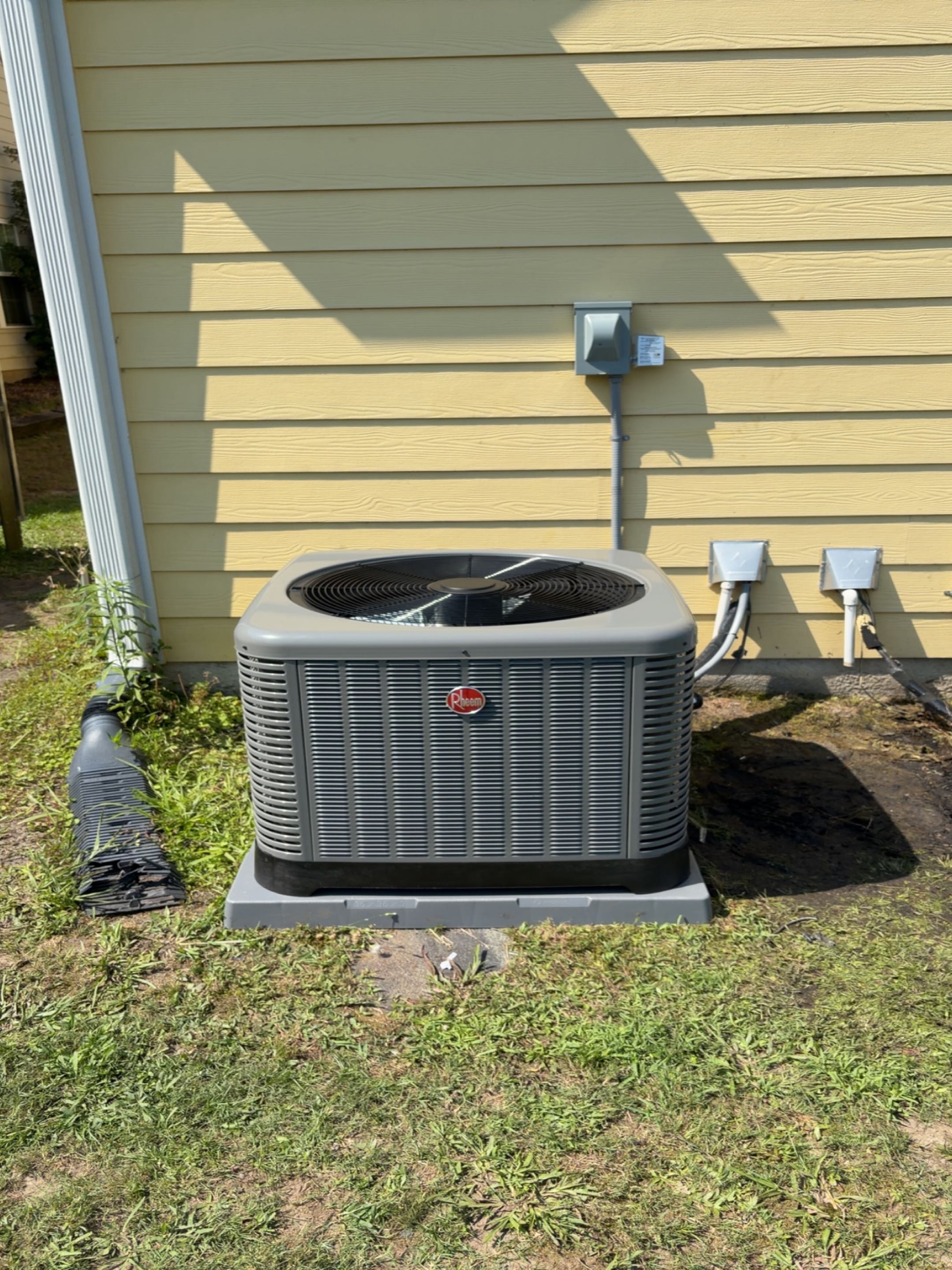 Installed rheem system