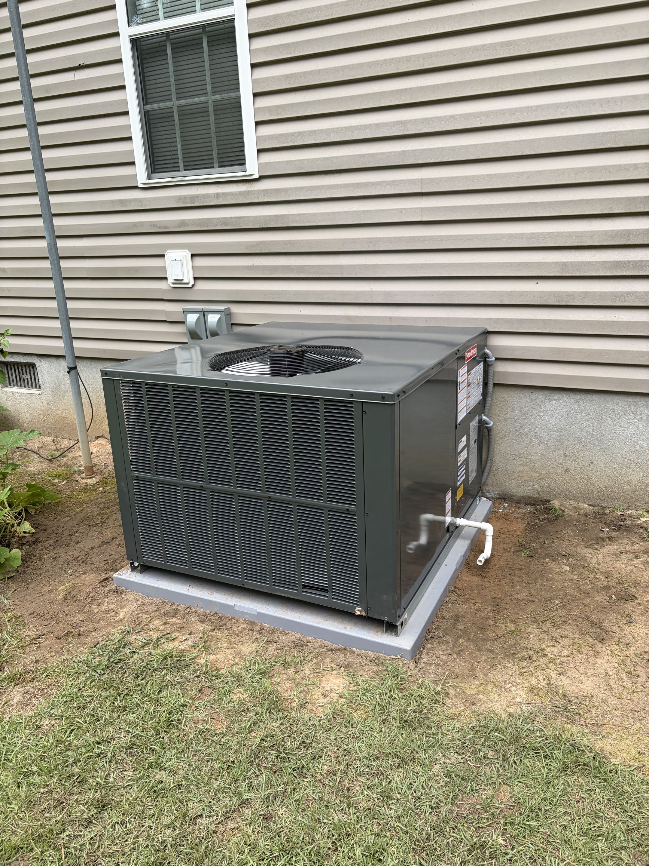 Installed Goodman package unit
