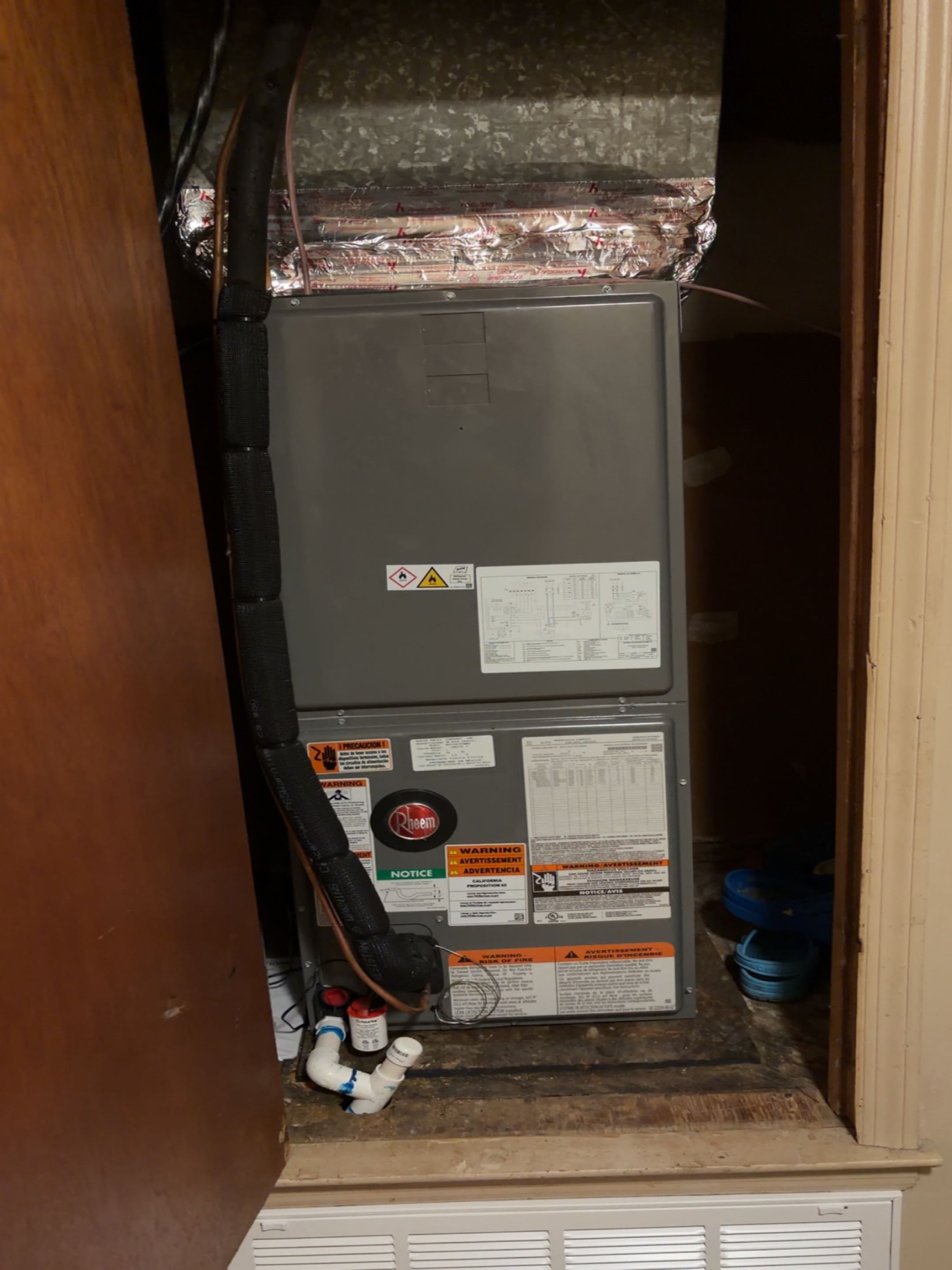 Installed rheem split system