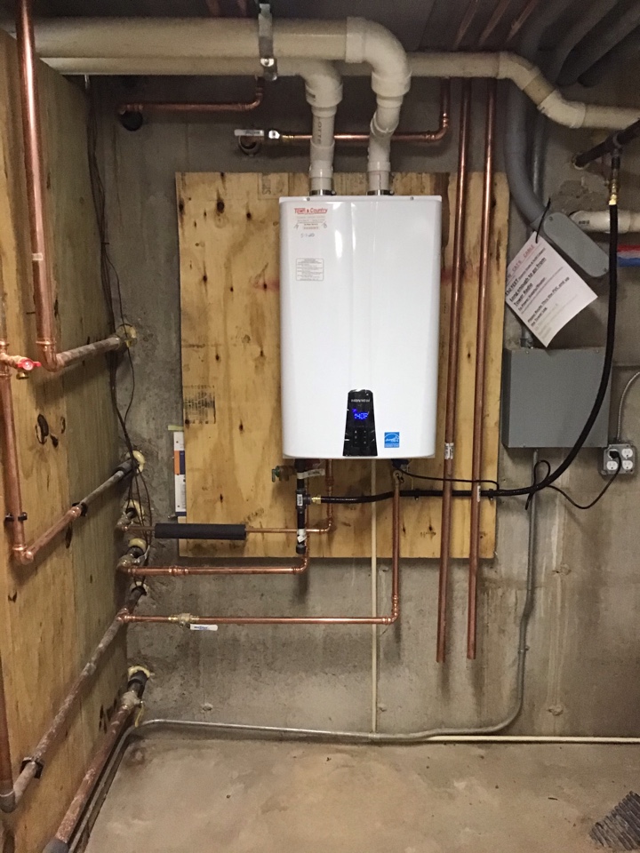 Navien tankless water heater install. Navien boiler only retro-fit. 