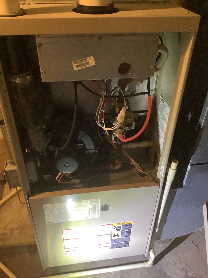 Cleaned and checked Lennox furnace 