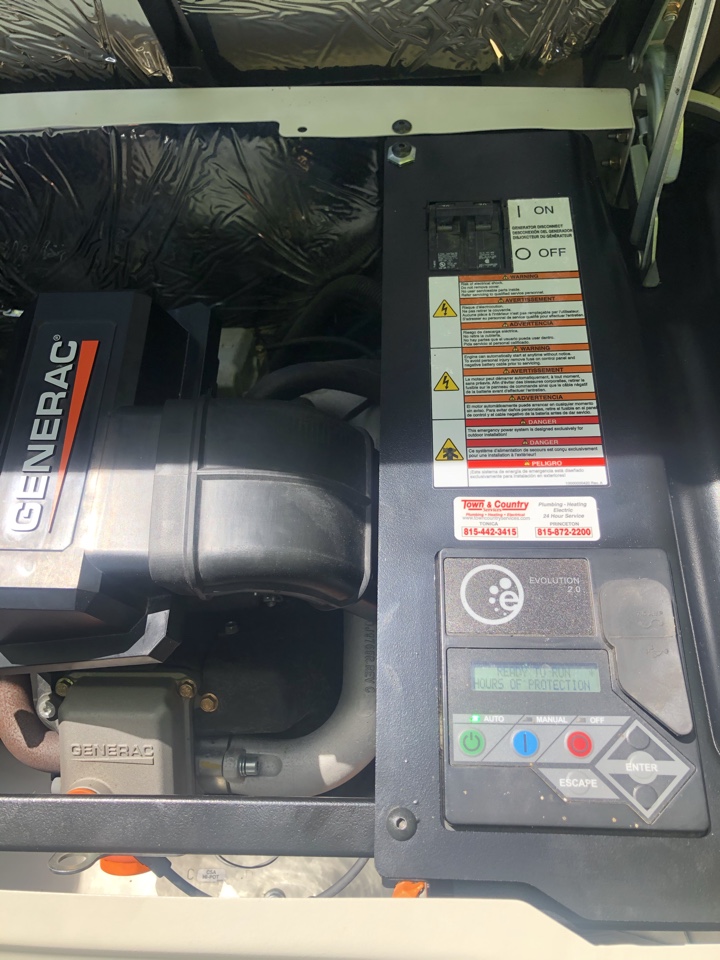 Annual Generator Maintenance. Generac 16KW 