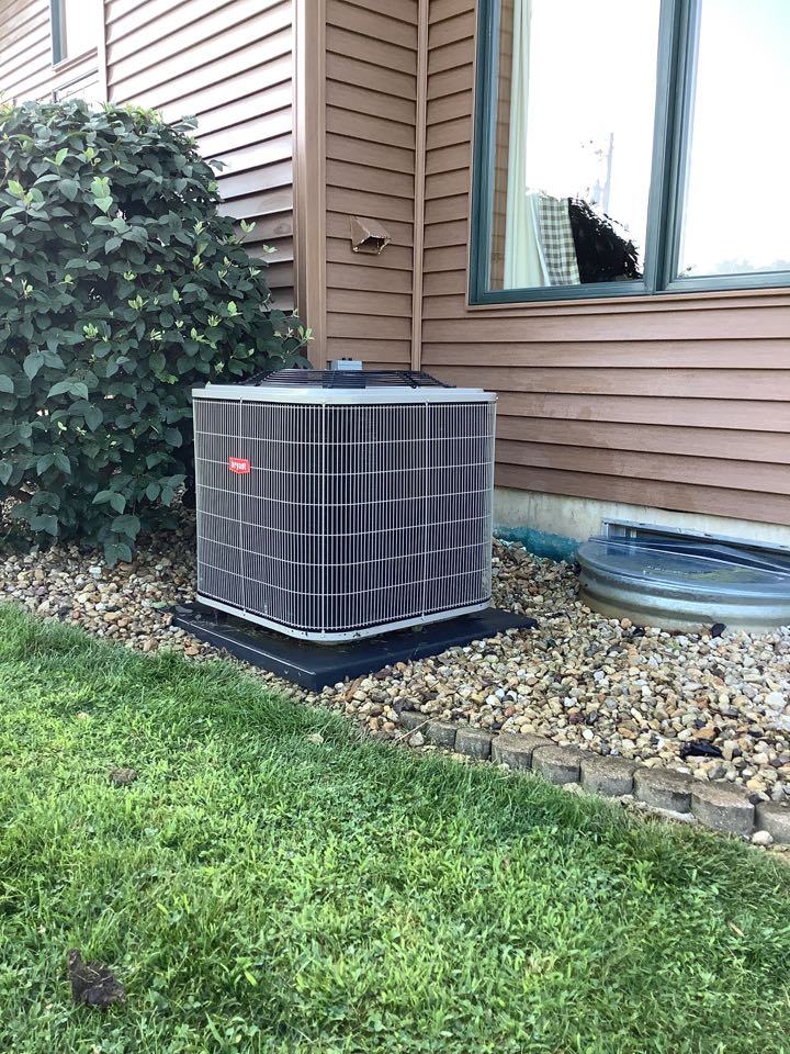 Cleaned and checked Bryant air conditioner 