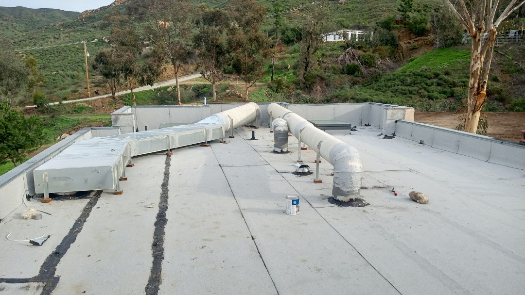 Malibu, CA - Reinstalling exposed duct near Malibu CA Malibu, CA - Reinstalling exposed duct near Malibu CA