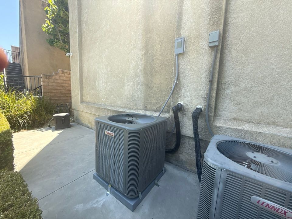 Change out for condenser and coil furnace to a new heat pump and condenser r454b in the city of Monterey park ca 
