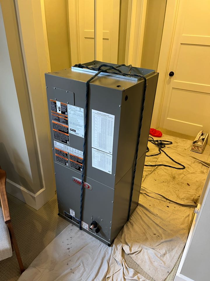 Changing out a gas split system to a heat pump in a house here in South Pasadena 