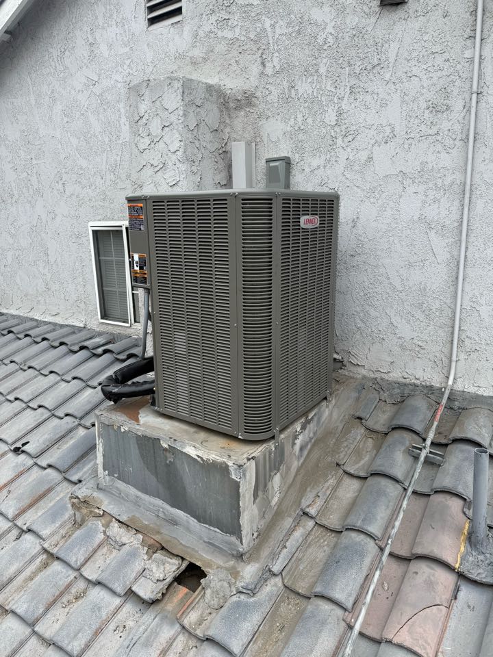 Coil condenser installation in the city of Montebello, California