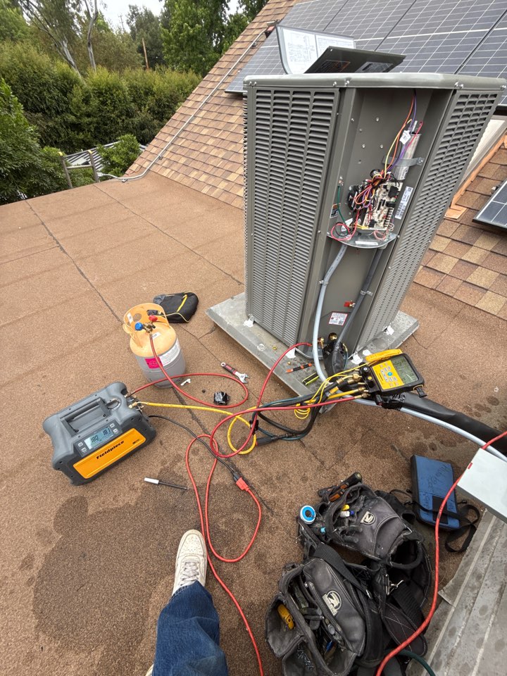 Recovering refrigerant near South Pasadena