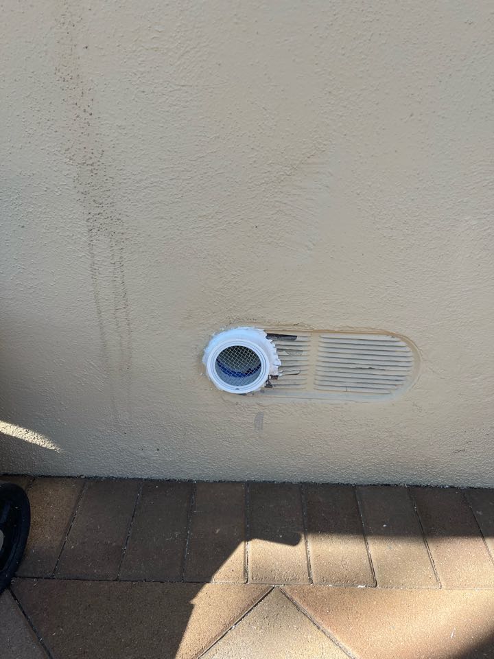Fixing a flu pipe on a 95 % furnace here in Altadena 