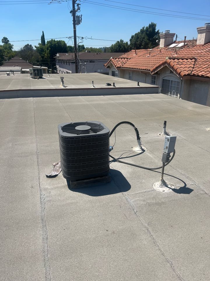 Changing out this split system in an apartment here in Alhambra 