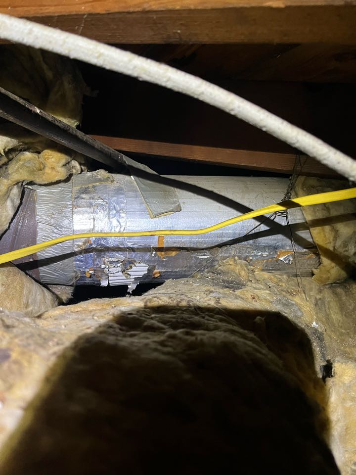 I found some asbestos ductwork that needs to be taken out before we install a new split system here in Pasadena 