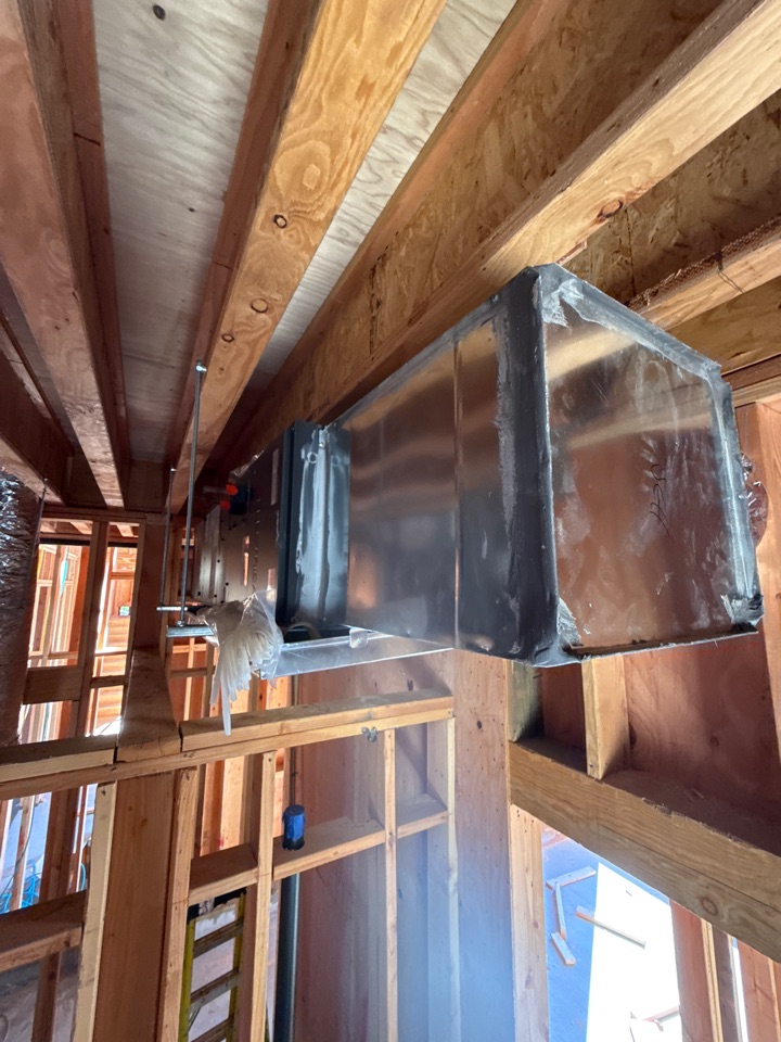 Connecting plenums and duct near encino 