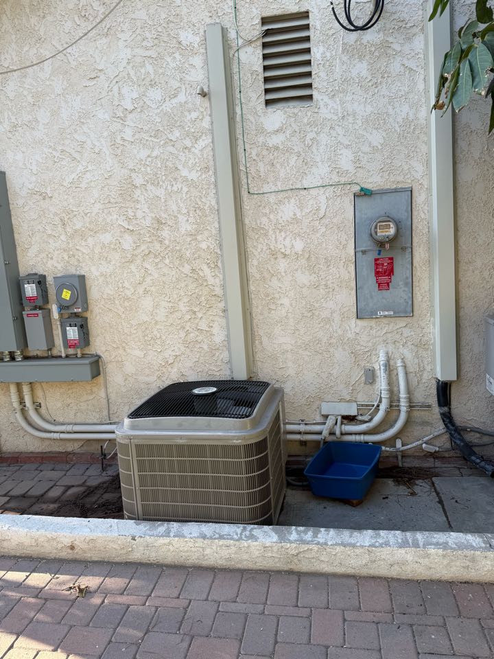 Demo on condenser near Granada Hills