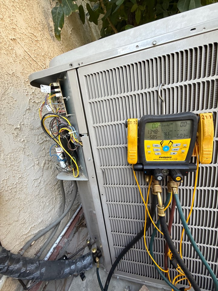 Pumping down condenser near Granada Hills