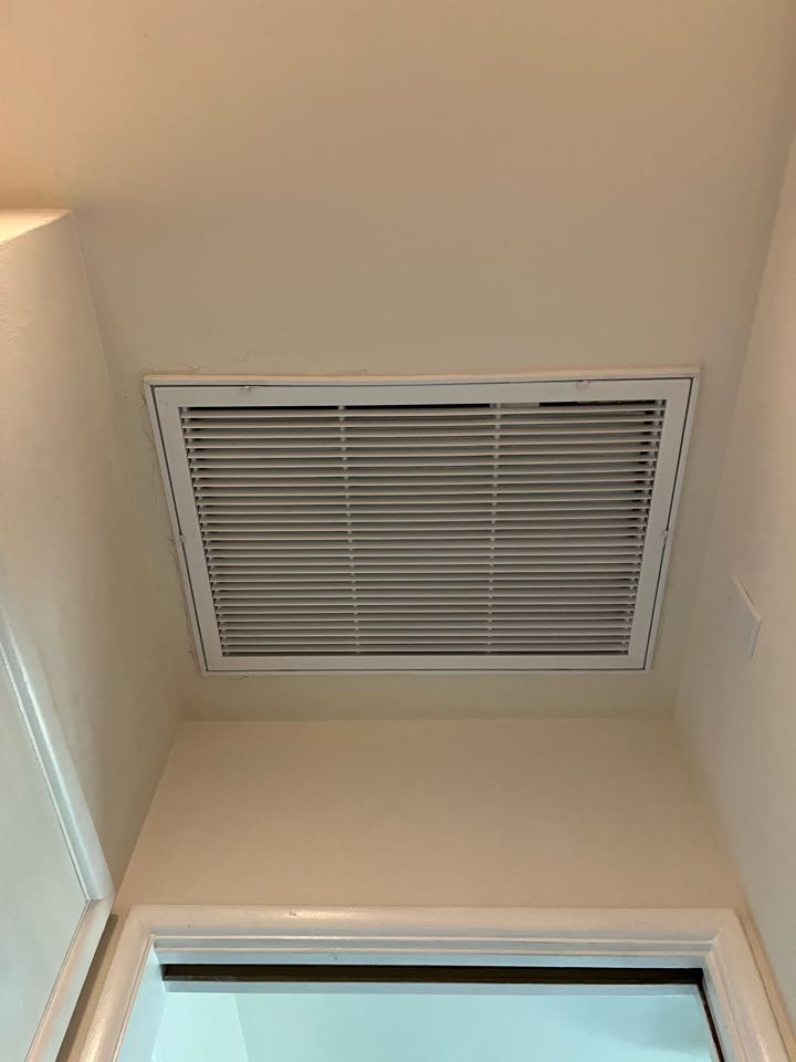 I moved a return grill 180 degrees for easier filter access here in San Gabriel 