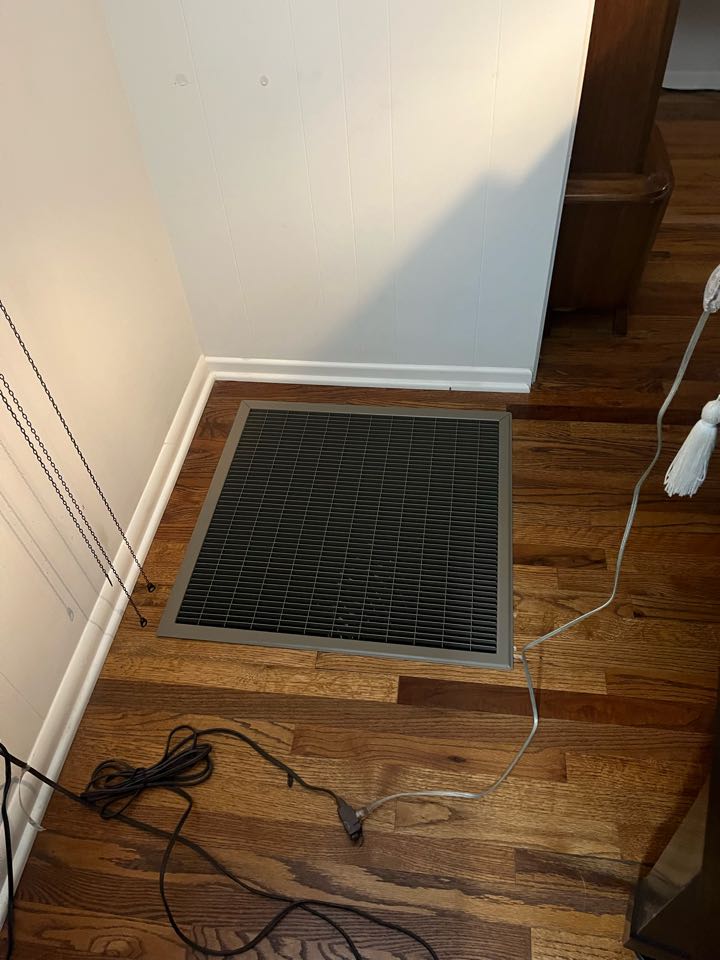 Installed a return floor register here in Pasadena 