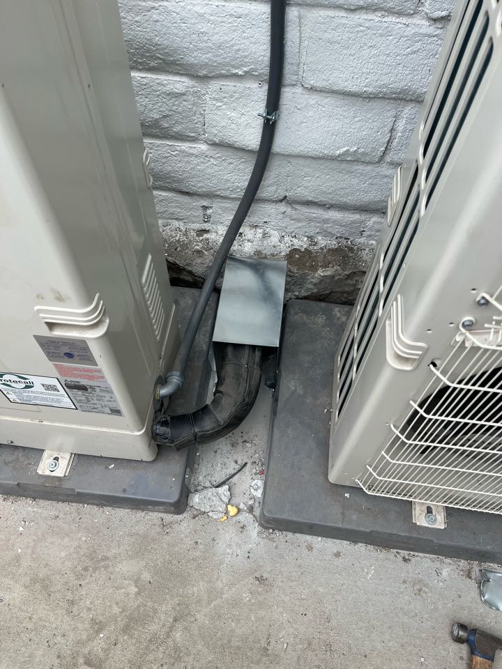Installed some lineset covers on a job here in Brentwood 