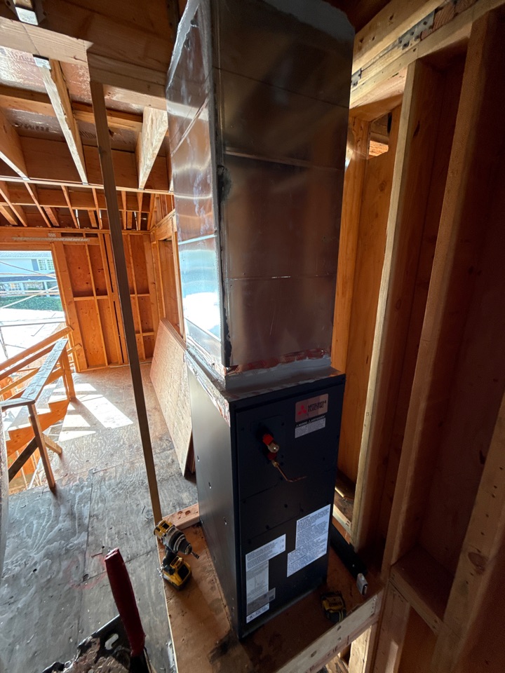 Los Angeles, CA - Setting air handler near Encino Hills getting ready to put on star colors Los Angeles, CA - Setting air handler near Encino Hills getting ready to put on star colors