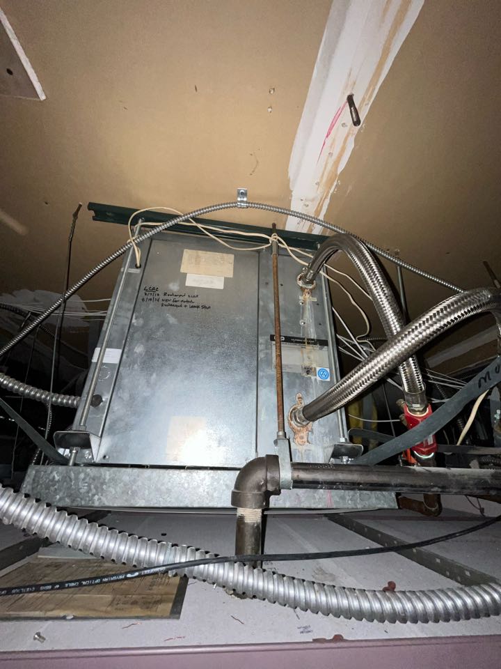 Changing out this water source system in a hospital here in La Canada 