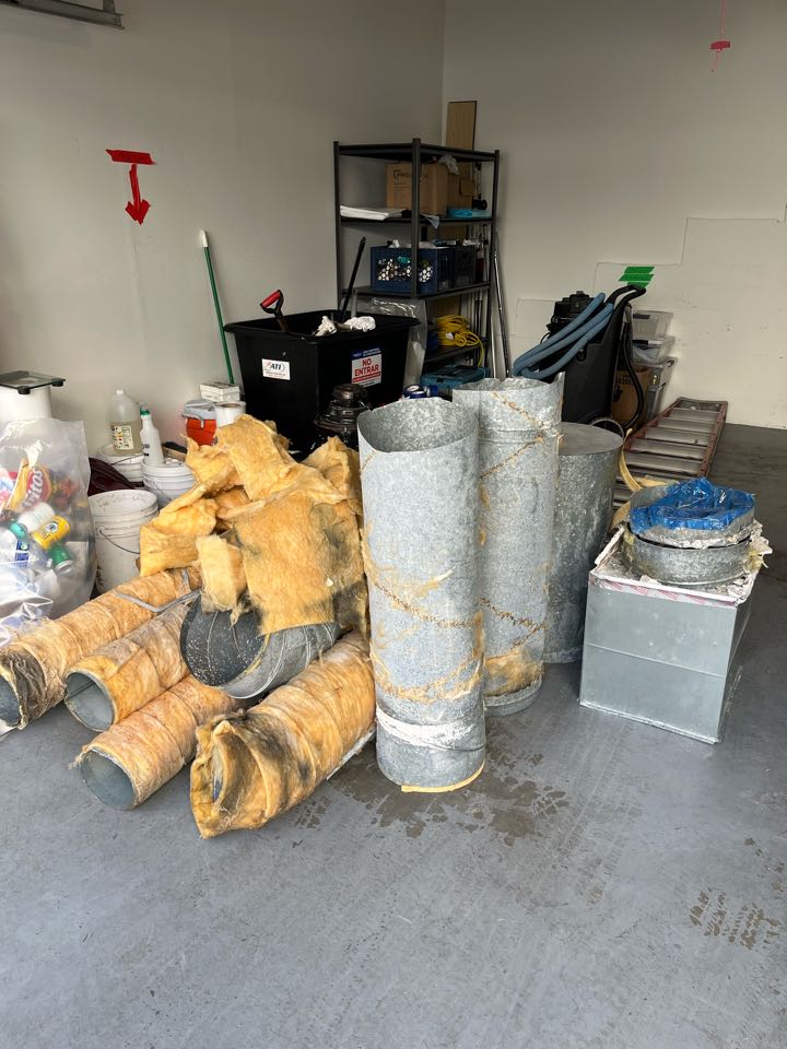 Changing out ducting that got contaminated by the fires here in pacific palisades 