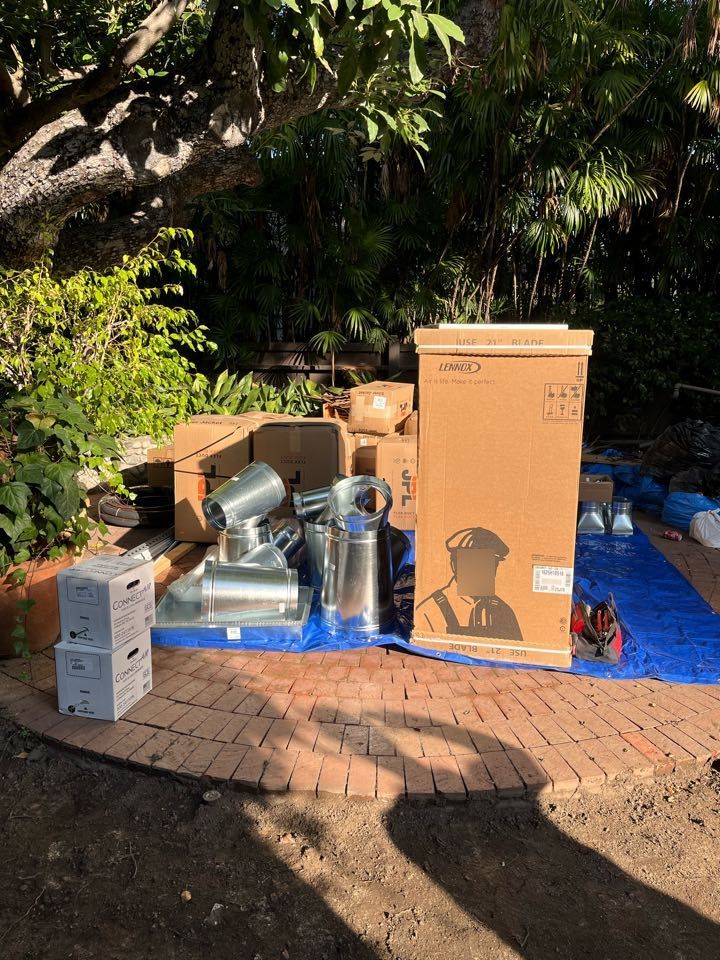 Installing 2 Lennox communicating  heat pump split systems here in Pasadena 