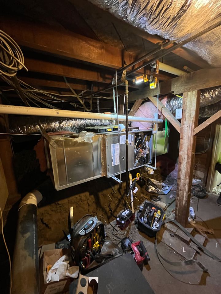 Los Angeles, CA - Almost finished with this heat only system in a basement here in LA Los Angeles, CA - Almost finished with this heat only system in a basement here in LA