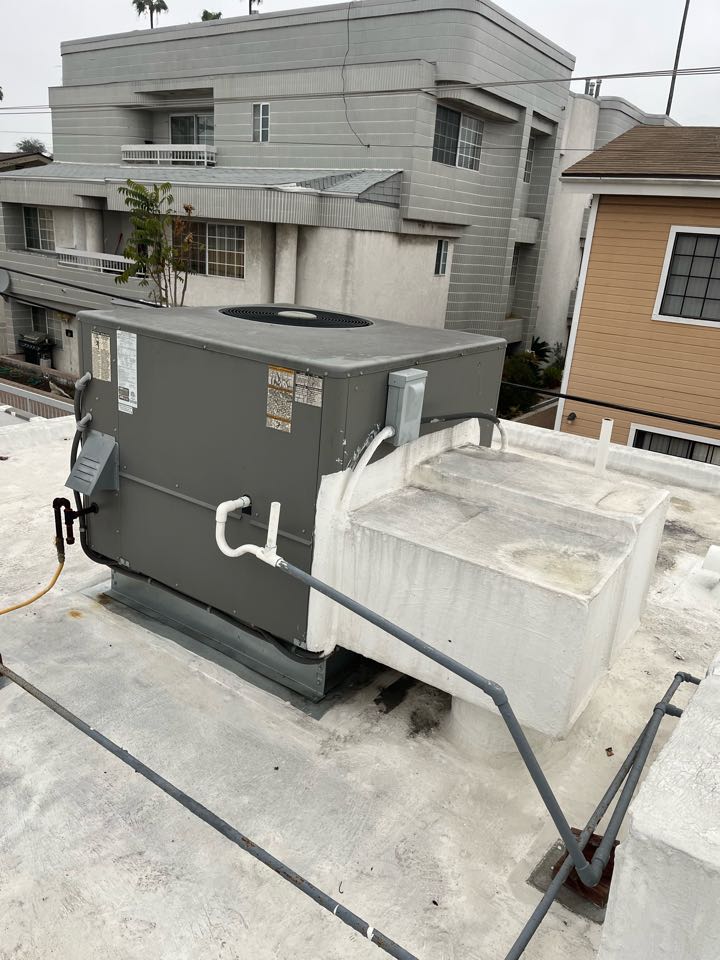 Checking for a water leak from the rain in an apartment here in Glendale 