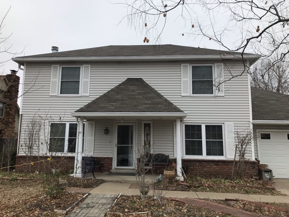 Tulsa, OK - KGUARD leaf and debris free gutters. White Tulsa, OK - KGUARD leaf and debris free gutters. White