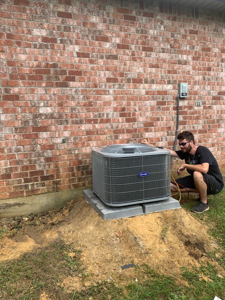 Carrier hvac install in Walker Louisiana 