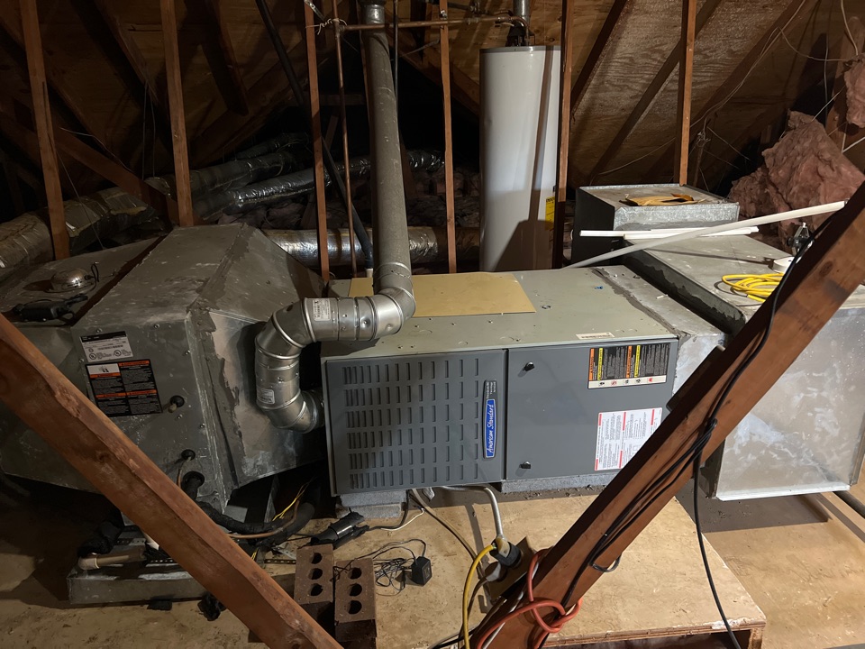 Servicing this American standard hvac unit