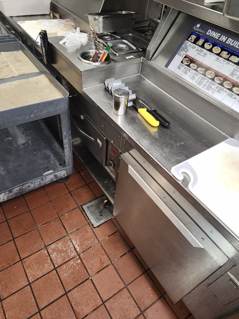 Floor sink clogged at a local Restaurant