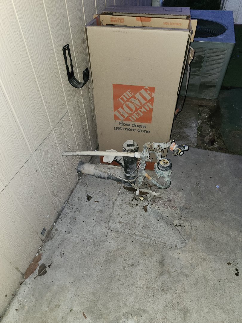 Main sewer line backed up. 